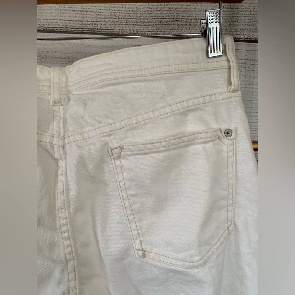 Anthropologie Pilcro The Slim Boyfriend Jeans In White Size 31 - Picture 8 of 8